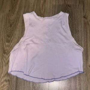 Purple Cropped Tank Top